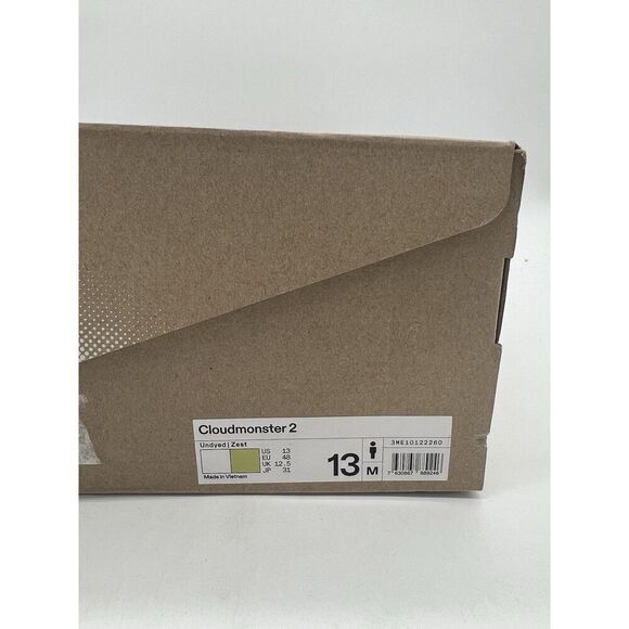 On Men’s Cloudmonster 2 Running Shoes Undyed Zest NWB Size 13 - Picture 9 of 9